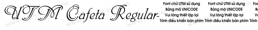 UTM Cafeta Regular字体转换
